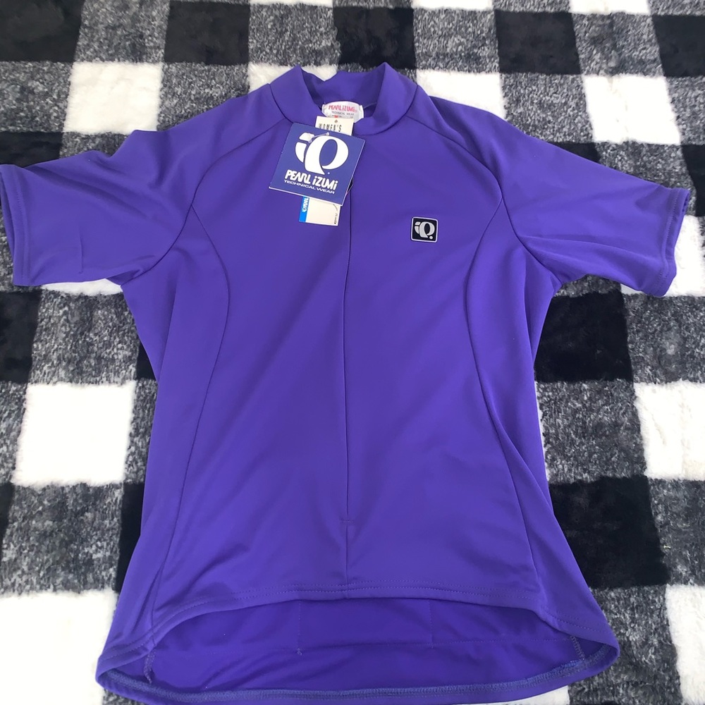 Pearl Izumi Purple Short Sleeve Cycling Jersey
